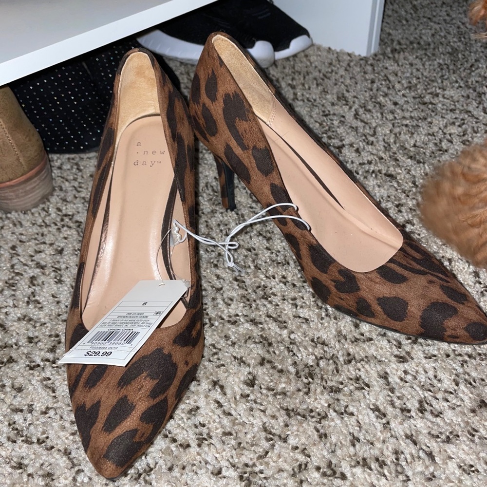 NWT A New Day Cheetah Print Heels